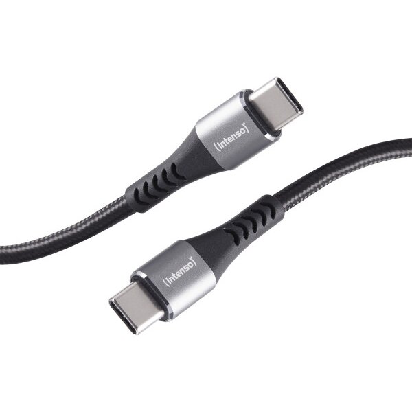 INTENSO Cable USB-C to USB C 7901000 1.5 m, Nylon black