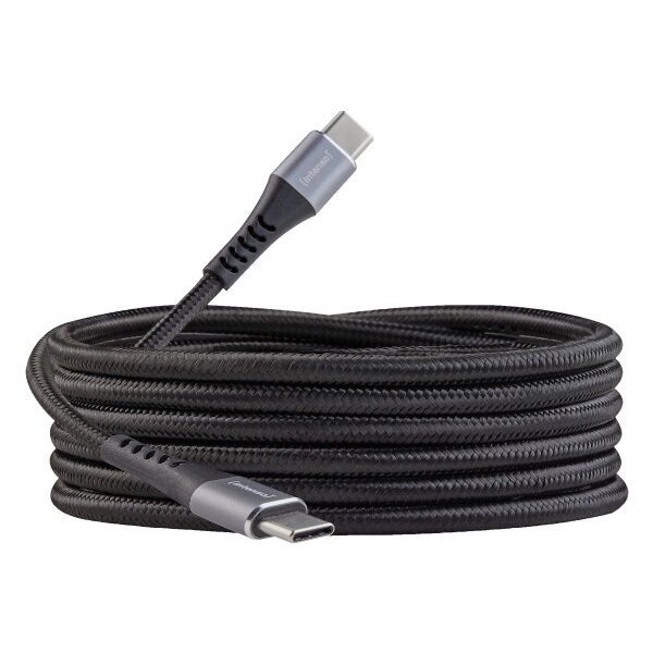 INTENSO Cable USB-C to USB C 7901000 1.5 m, Nylon black