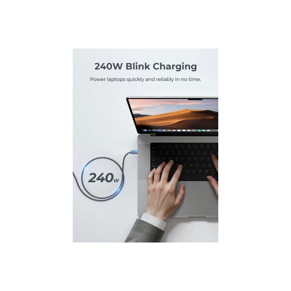 AUKEY Cable USB-C-to-C CB-DCC241 240W 1.0M Braided