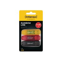 INTENSO USB-Stick Rainbow Line Pack 3502483 3x 32GB yellow, red, black