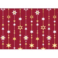 SUSY CARD Weihnachts-Geschenkpapier "Sterne...