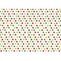 SUSY CARD Weihnachts-Geschenkpapier "Sterne bunt"