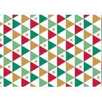 SUSY CARD Weihnachts-Geschenkpapier "Dreiecke"