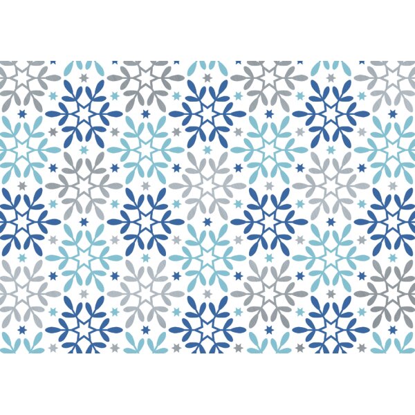 SUSY CARD Papier cadeau de Noël flocons de neige