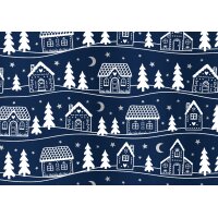 SUSY CARD Papier cadeau de Noël flocons de neige