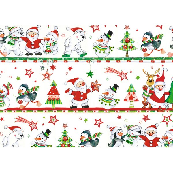 SUSY CARD Papier cadeau de Noël étoiles