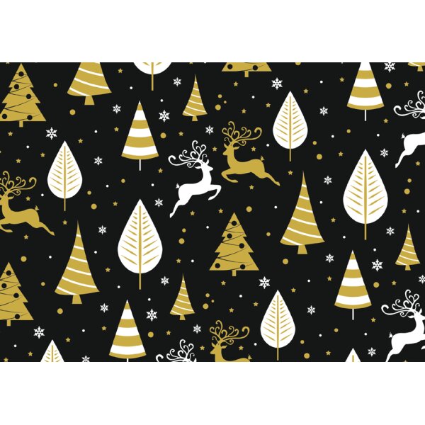 SUSY CARD Papier cadeau de Noël étoiles
