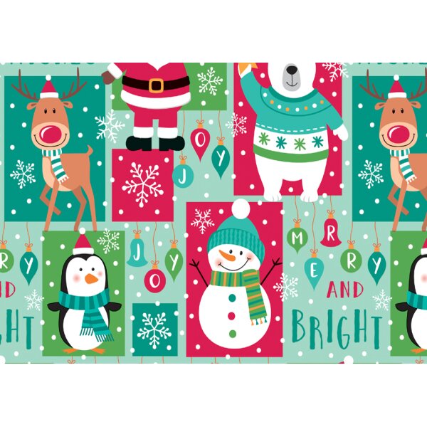 SUSY CARD Papier cadeau de Noël étoiles