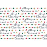 SUSY CARD Papier cadeau de Noël étoiles