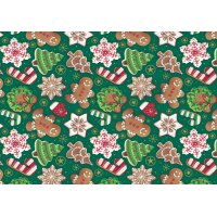 SUSY CARD Papier cadeau de Noël étoiles
