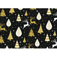 SUSY CARD Papier cadeau de Noël étoiles