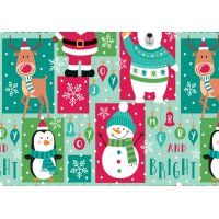 SUSY CARD Papier cadeau de Noël étoiles