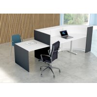 kerkmann Comptoir arrondi BARI up & down avec espace conseil