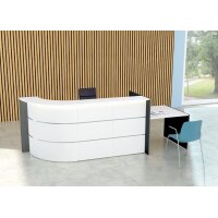 kerkmann Comptoir arrondi BARI up & down avec espace conseil