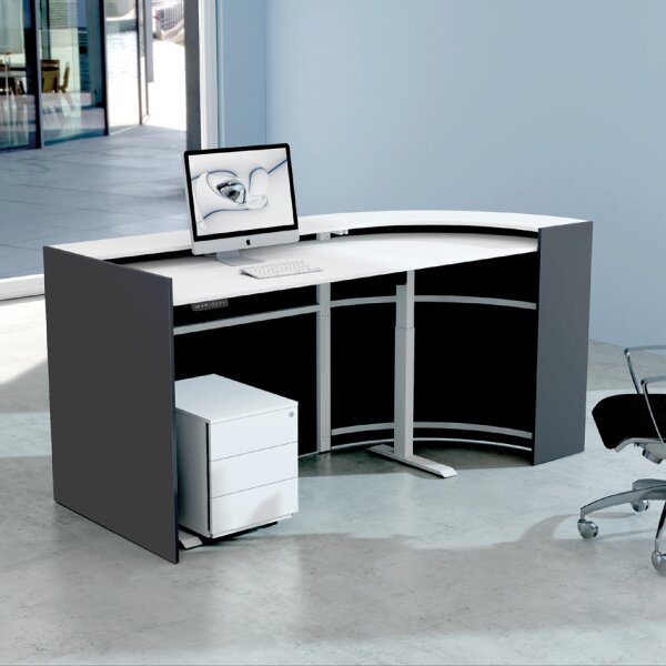 kerkmann Comptoir arrondi BARI up & down, anthracite