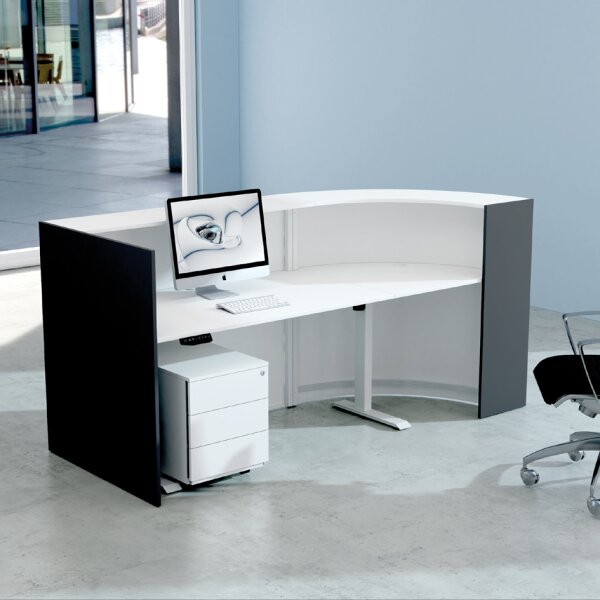 kerkmann Comptoir arrondi BARI up & down, anthracite