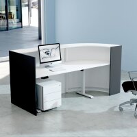 kerkmann Comptoir arrondi BARI up & down, anthracite