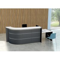 kerkmann Comptoir arrondi BARI up & down avec espace conseil