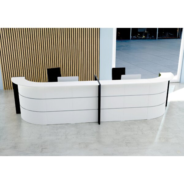 kerkmann Comptoir arrondi BARI up & down, grand, anthracite