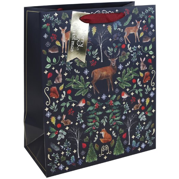 Clairefontaine Sac cadeau de Noël Forêt de Noël