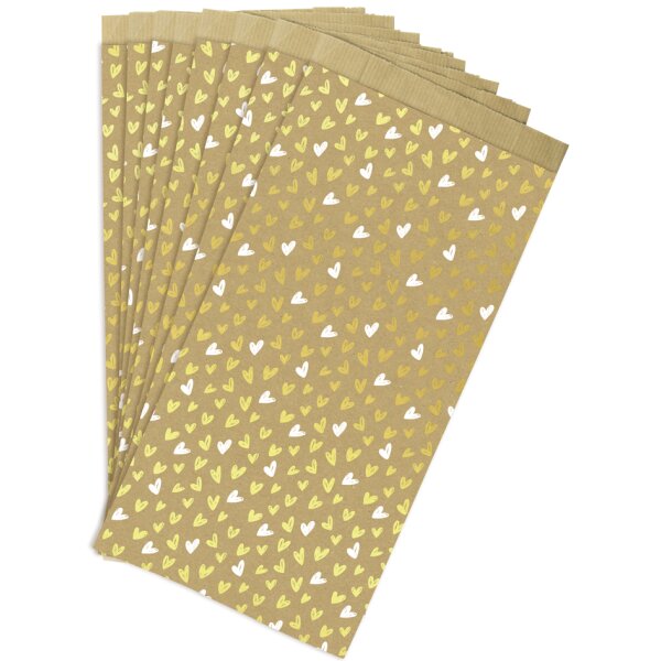 Clairefontaine Papiertüten mit Blockboden "Herzen"