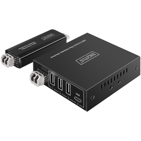 DIGITUS Extenseur USB 3.2 Gen1, 4 ports, fibre, 300 m
