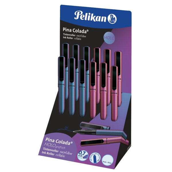 Pelikan Stylo roller Pina Colada Holo, présentoir de 12