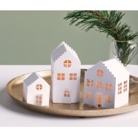 HEYDA Kit village illuminé Maisons, carton, 3...