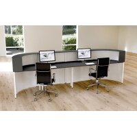 kerkmann Bogentheke Cento 7, (B)3.600 x (T)800 x (H)1.100 mm