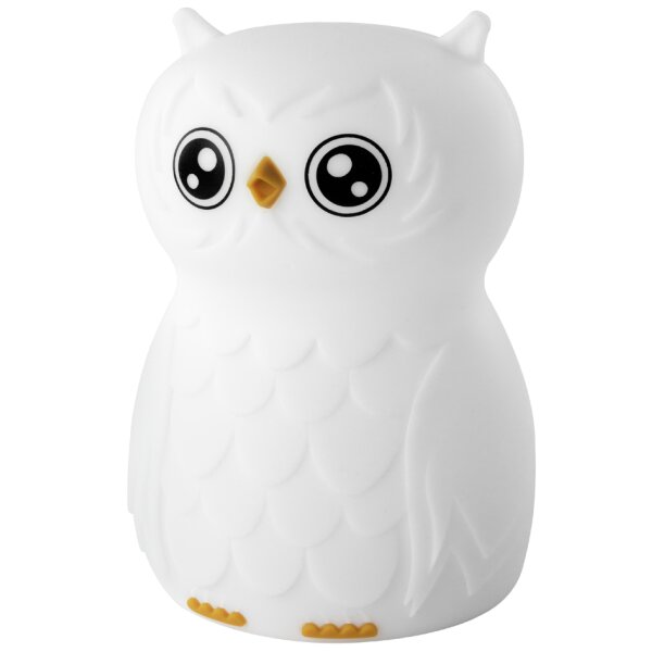 ANSMANN Veilleuse en silicone Hibou Finn, blanc