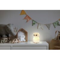 ANSMANN Veilleuse en silicone Hibou Finn, blanc