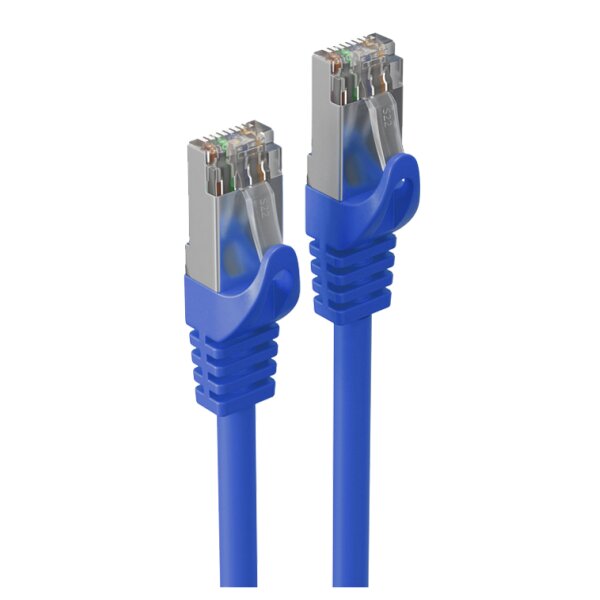 shiverpeaks Patchkabel, Kat. 6A, S FTP, 10,0 m, blau