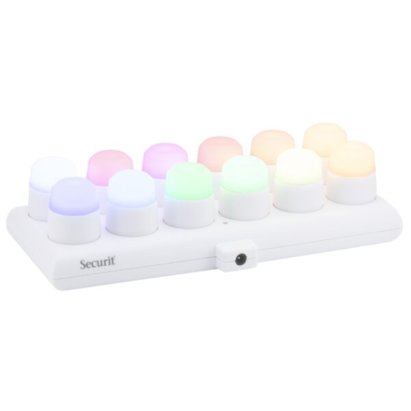 Securit Akku LED-Teelicht-Set AMSTERDAM, RGB-Farben