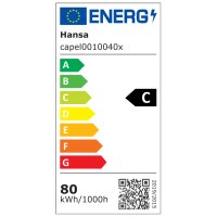 Hansa Lampadaire LED Capella, hauteur: 2.020 mm, blanc