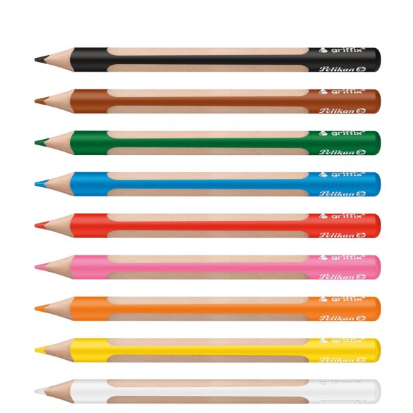 Pelikan Crayon de couleur triangulaire griffix, étui de 12