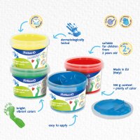 Pelikan Fingermalfarbe Basisfarben, 4er Set