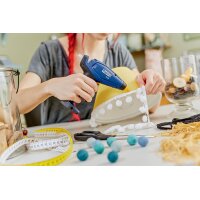 Rapid Akku-Heisslebepistole BGX7, 10 Watt, blau gelb