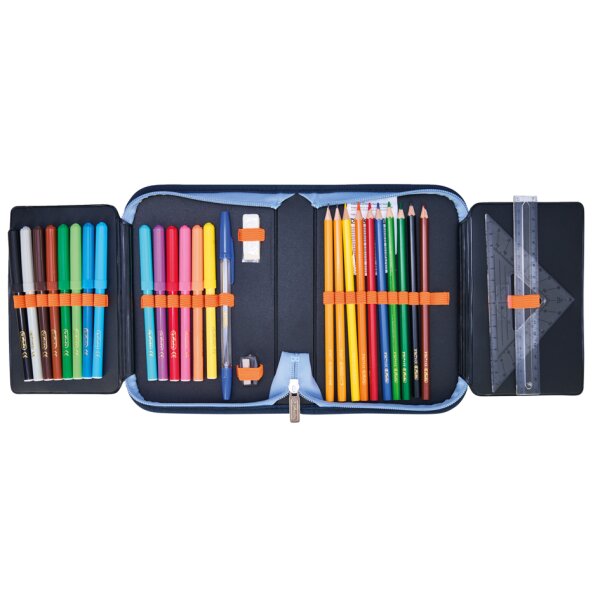 herlitz Étui scolaire Tech Mech, 31 pièces