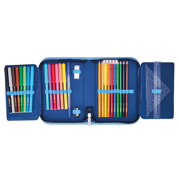 herlitz Étui scolaire Cosmic Explorer, 31 pièces