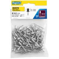 Rapid Blindniete Standard, 4,0 x 8 mm, aus Aluminium