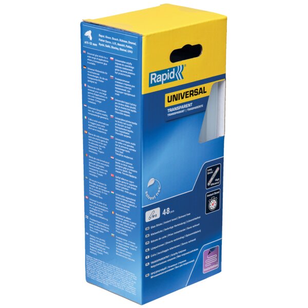 Rapid Klebepatrone Universal Transparent, 12 mm Durchmesser