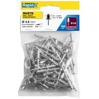 Rapid Blindniete Standard, 4,8 x 16 mm, aus Aluminium