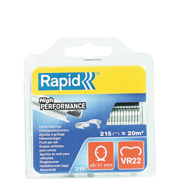 Rapid Agrafe à grillage VR22, revêtement plastique, vert