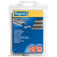 Rapid Agrafe à grillage VR22, revêtement plastique, vert