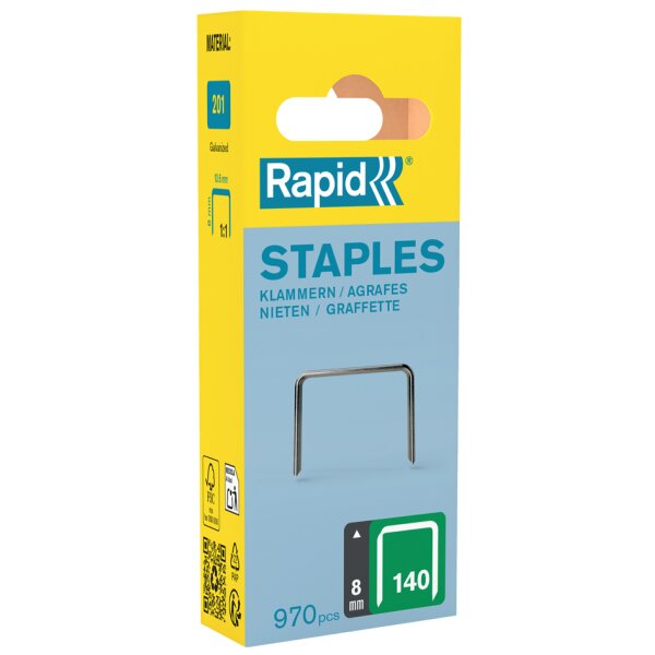Rapid Flachdrahtklammern Typ 140, 6 mm, Kleinpackung