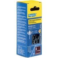 Rapid Rivet aveugle universel, 4,0 x 14 mm, en aluminium