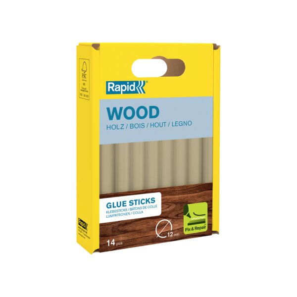 Rapid Bâton de colle bois, diamètre: 12 mm, long