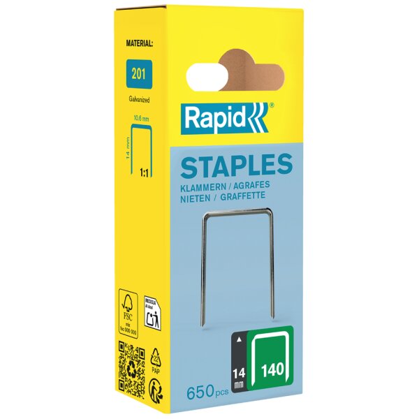 Rapid Flachdrahtklammern Typ 140, 10 mm, Kleinpackung