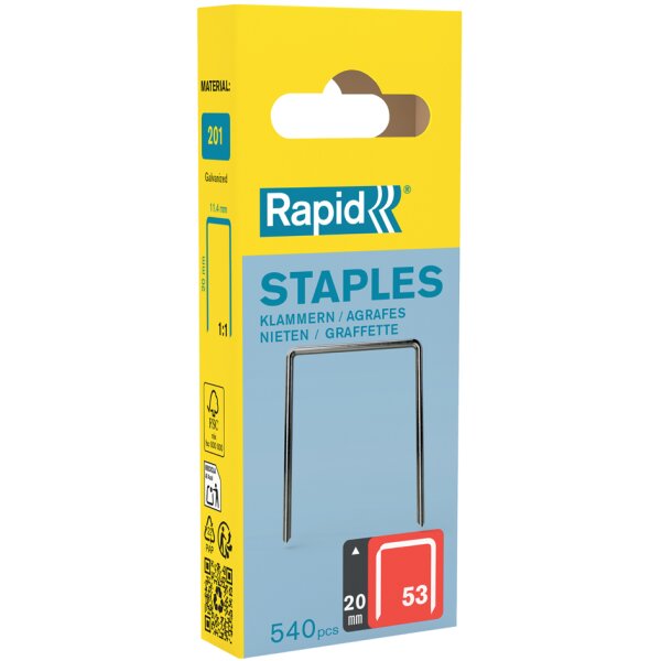 Rapid Feindrahtklammern Typ 53, 8 mm, Kleinpackung