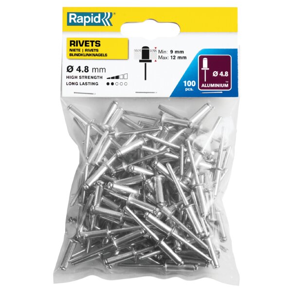 Rapid Blindniete Standard, 4,8 x 14 mm, aus Aluminium